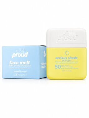 $20 When Bundled -Skin Proud Face Melt Cleansing Balm + Serious Shade SPF 50 Duo